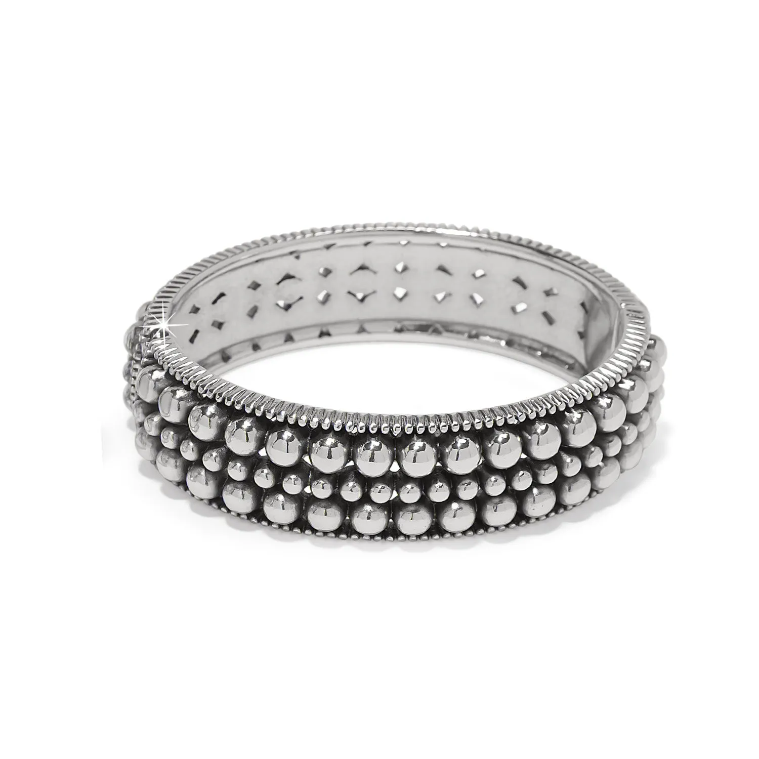 Pretty Tough Pierced Hinge Bangle - JF0257