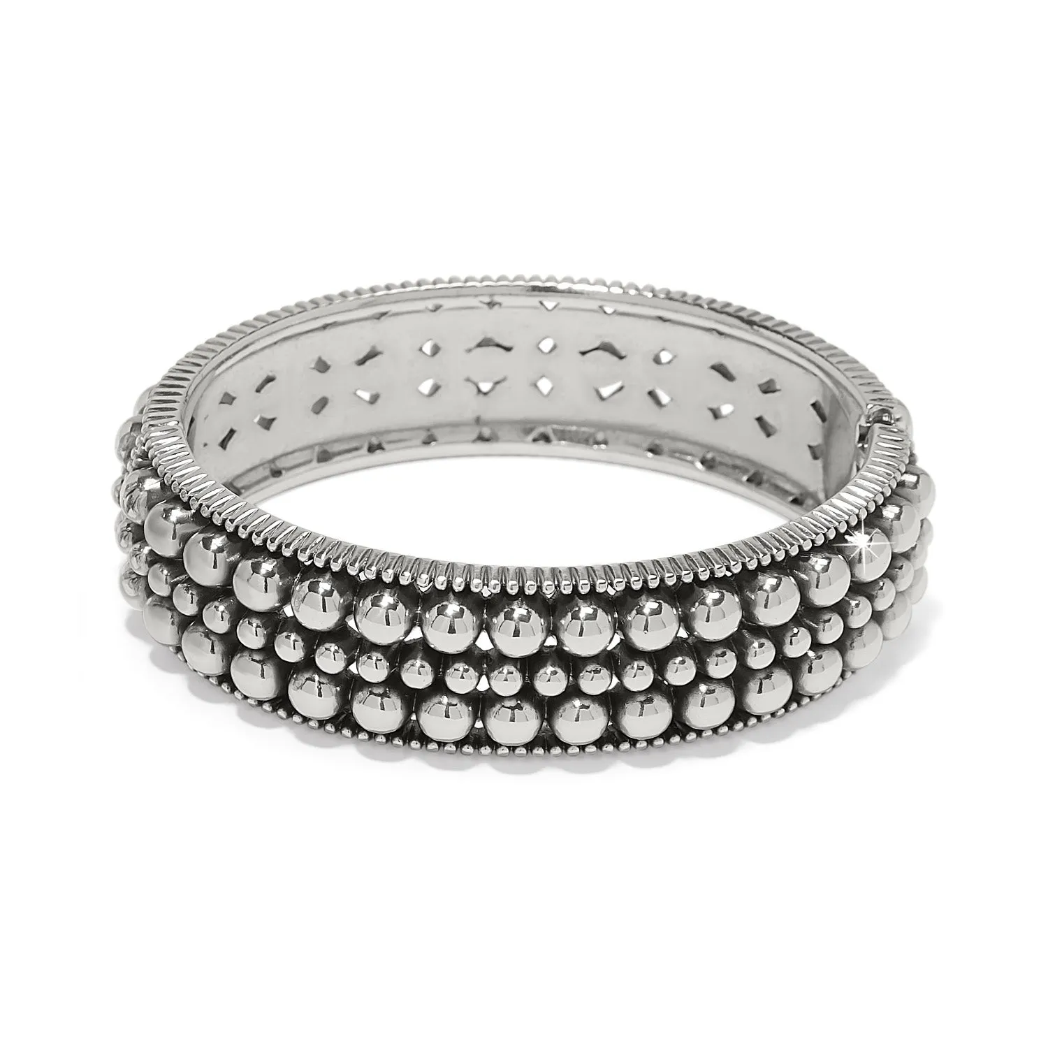 Pretty Tough Pierced Hinge Bangle - JF0257