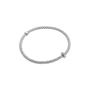 Prima 18K White Gold Diamond Flex Bracelet