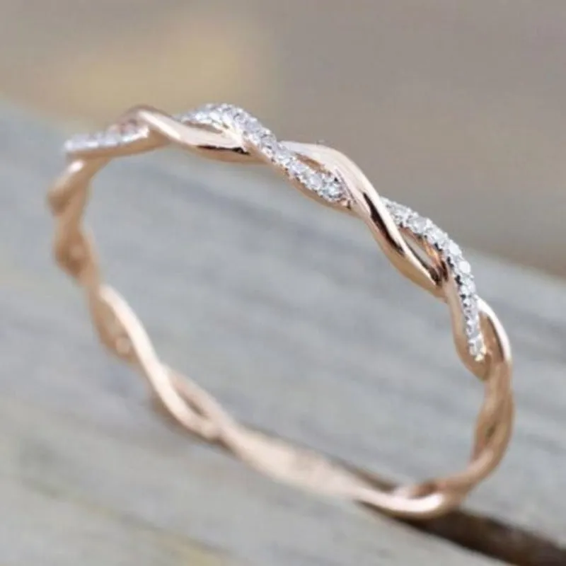 Princess Aquamarine Ring Women Engagement Wedding Jewelry