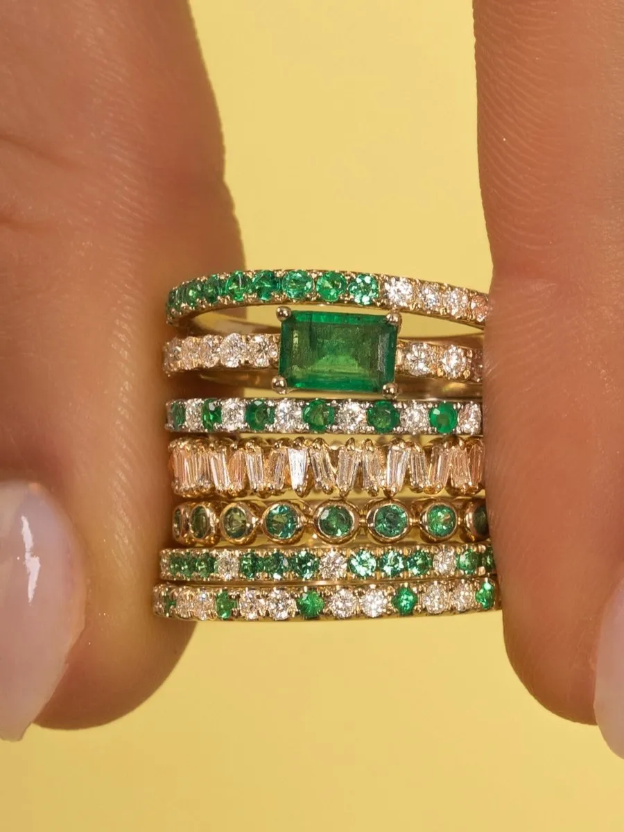 Prism Emerald Ring 14K