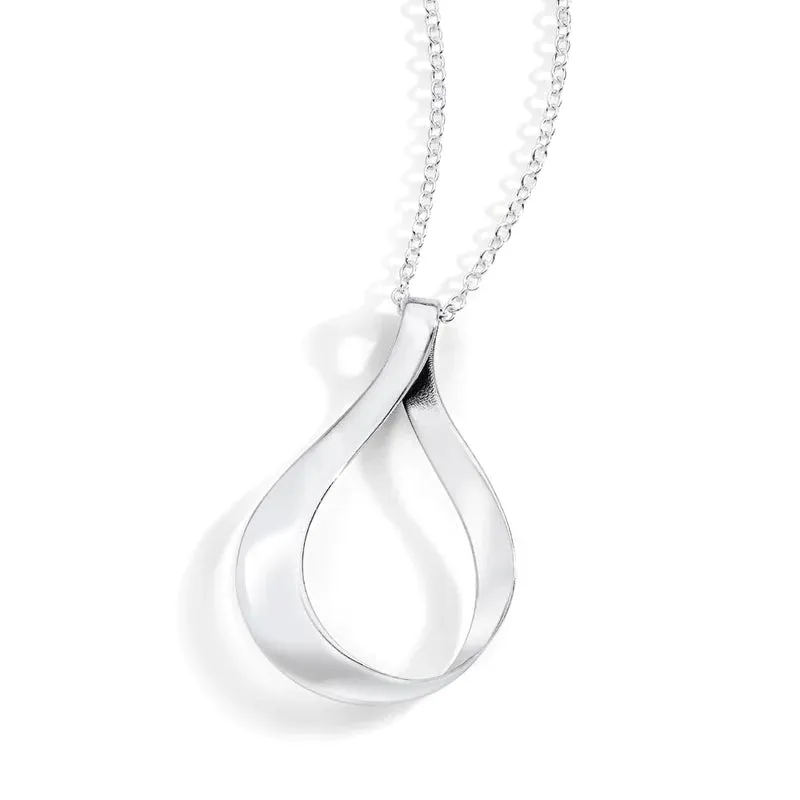 Pure Open Teardrop Necklace