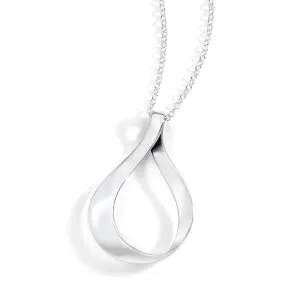 Pure Open Teardrop Necklace