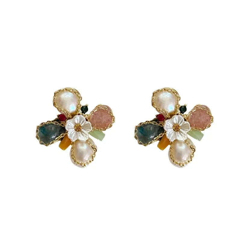 Rainbow Gemstone Earrings