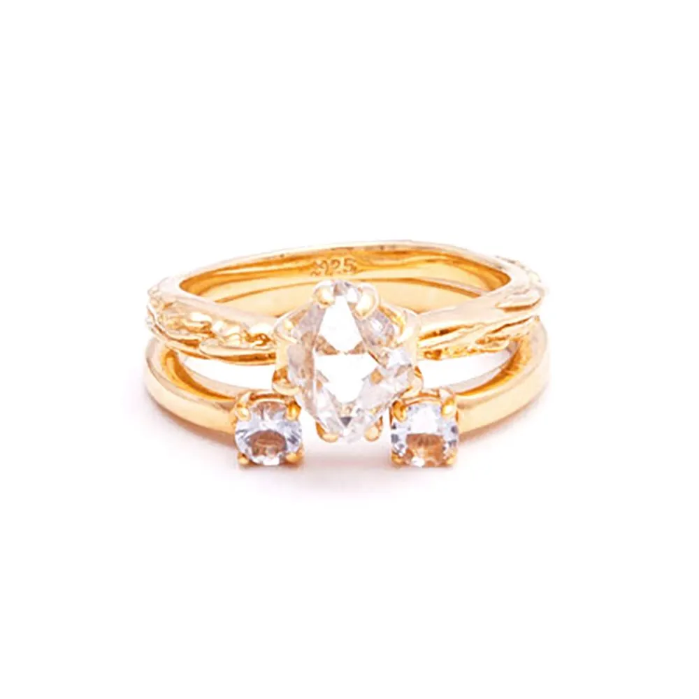 RAW SOLITAIRE UNION (No. 01) | 14K GOLD