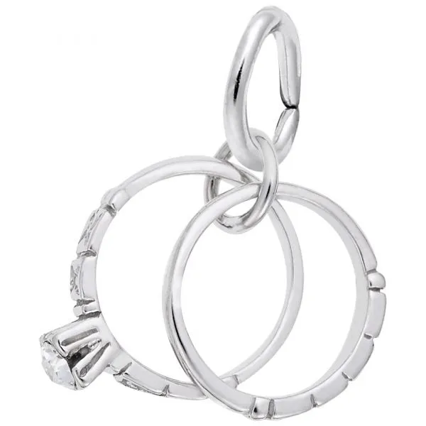 RC 0293 WEDDING RINGS CHARM
