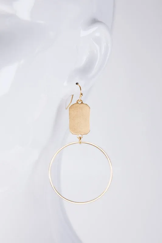 Rectangle & Hoops - Silver