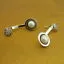 Red Garnet Zircon Stud Earrings 925 Sterling Silver Hadar Designers (MS) y