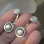 Red Garnet Zircon Stud Earrings 925 Sterling Silver Hadar Designers (MS) y