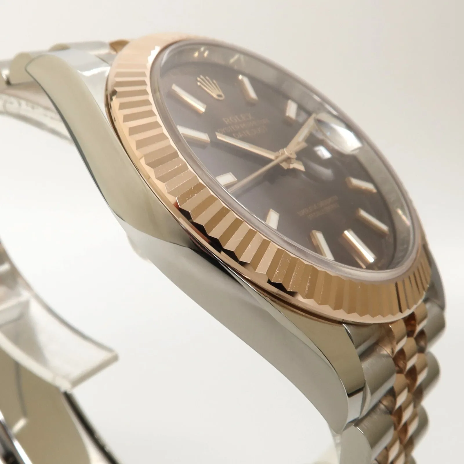 Rolex Datejust 41 Chocolate Dial 18kt Rose Gold & Stainless Steel Jubilee 126331
