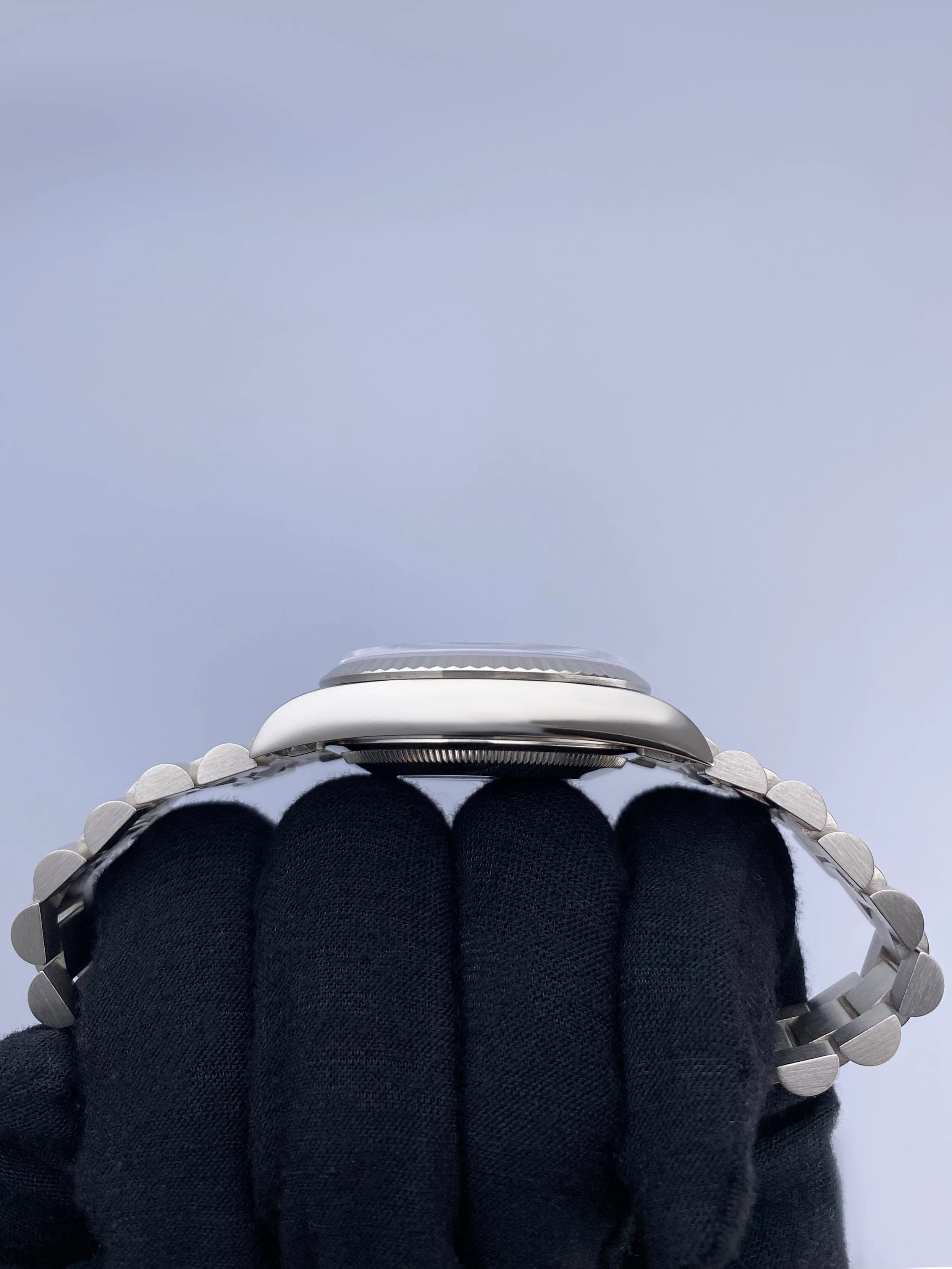Rolex Day Date 18239 Blue Dial 18K White Gold Mens Watch