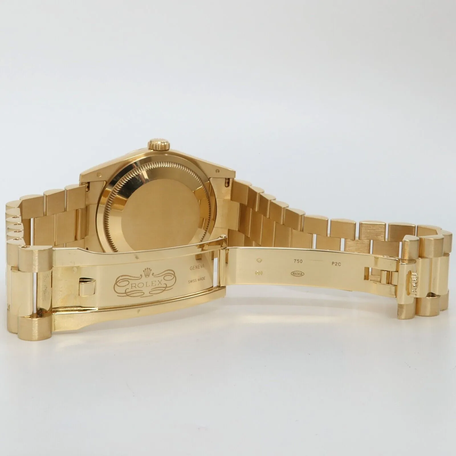 Rolex Day-Date 36mm Gold Diamond Dial Solid 18kt Yellow Gold Heavy 118238