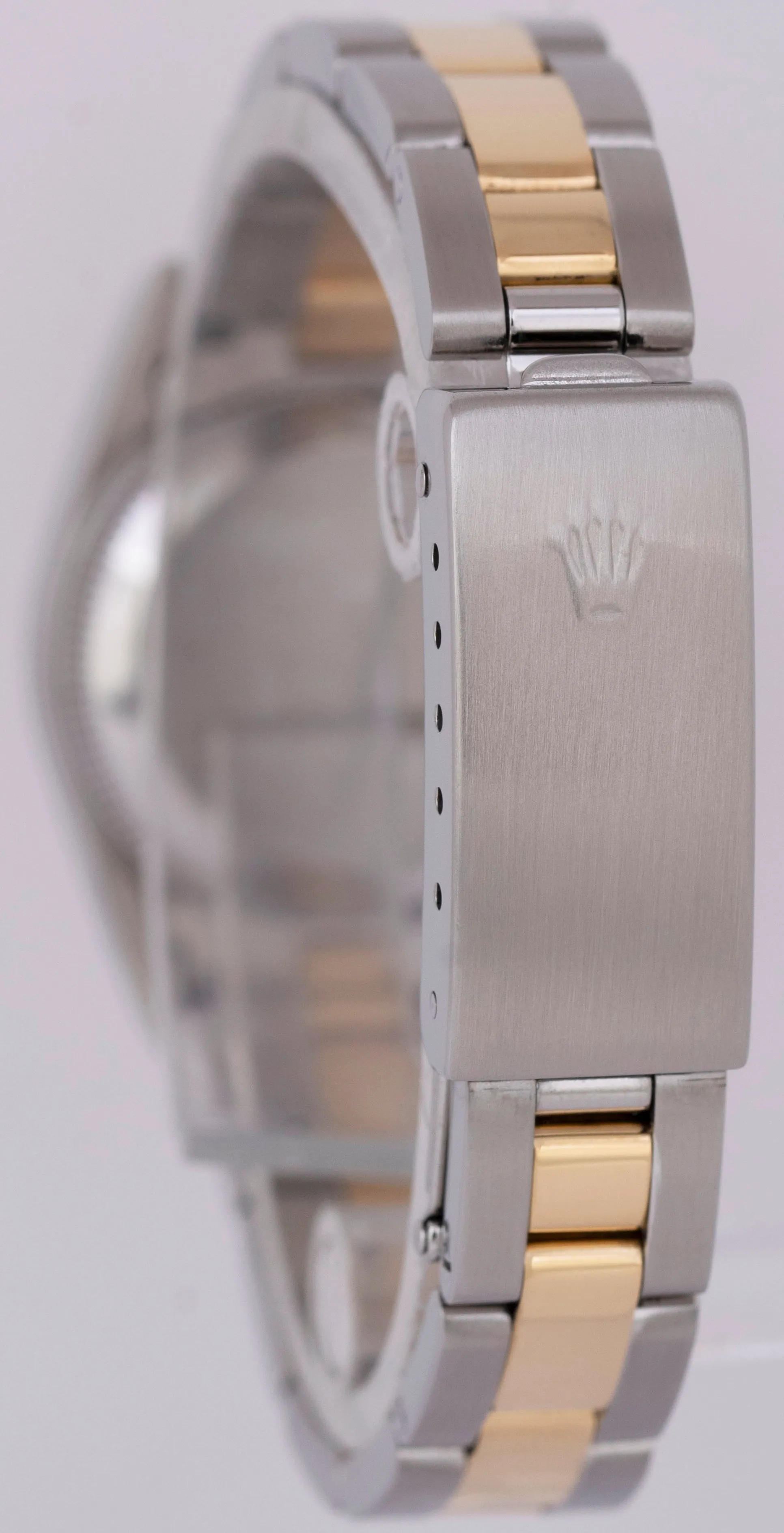 Rolex Oyster Perpetual 24mm Two-Tone 18K Yellow Gold Champagne Gold Watch 67243