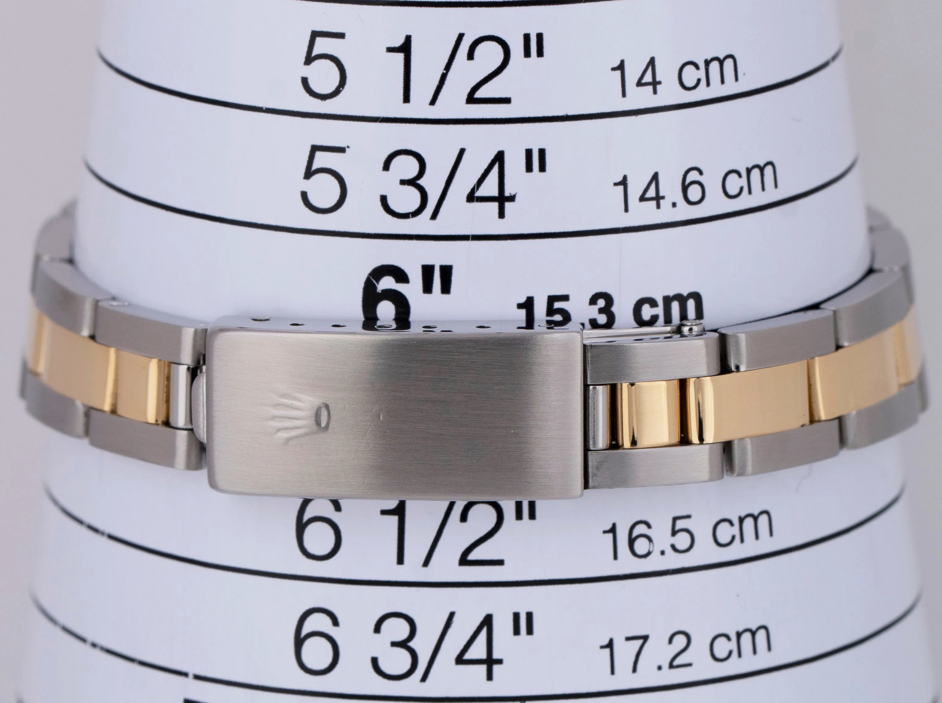 Rolex Oyster Perpetual 24mm Two-Tone 18K Yellow Gold Champagne Gold Watch 67243