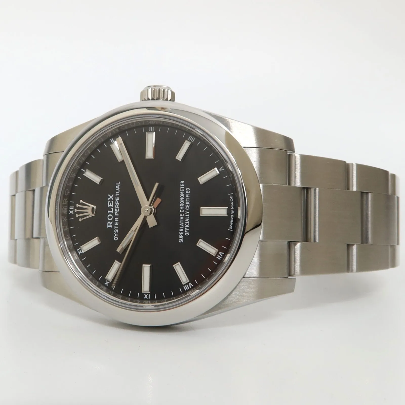 Rolex Oyster Perpetual 34 Black Dial Stainless Steel Oyster Automatic 124200