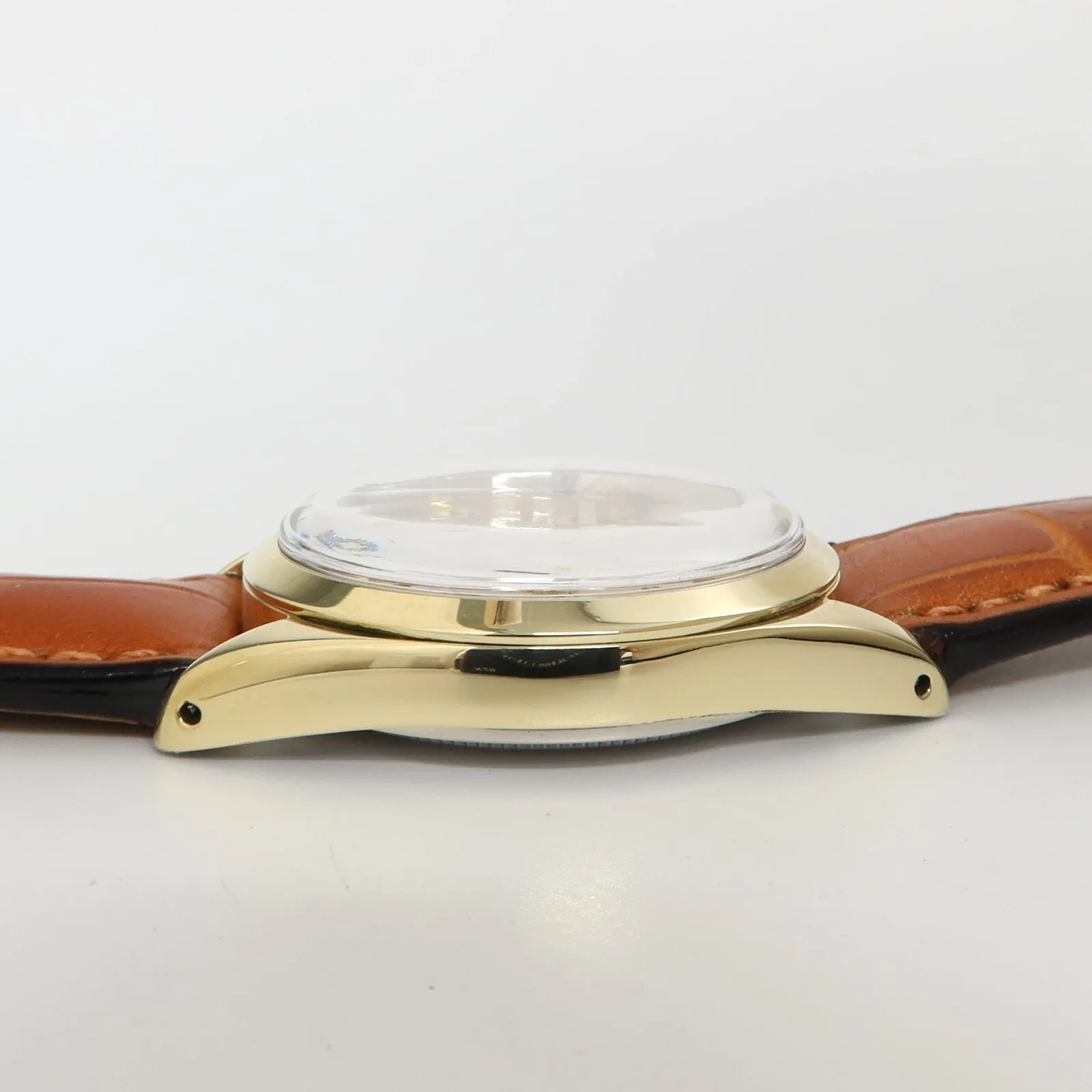 Rolex Oyster Perpetual 34MM Gold Shell Automatic Champagne Dial 1024