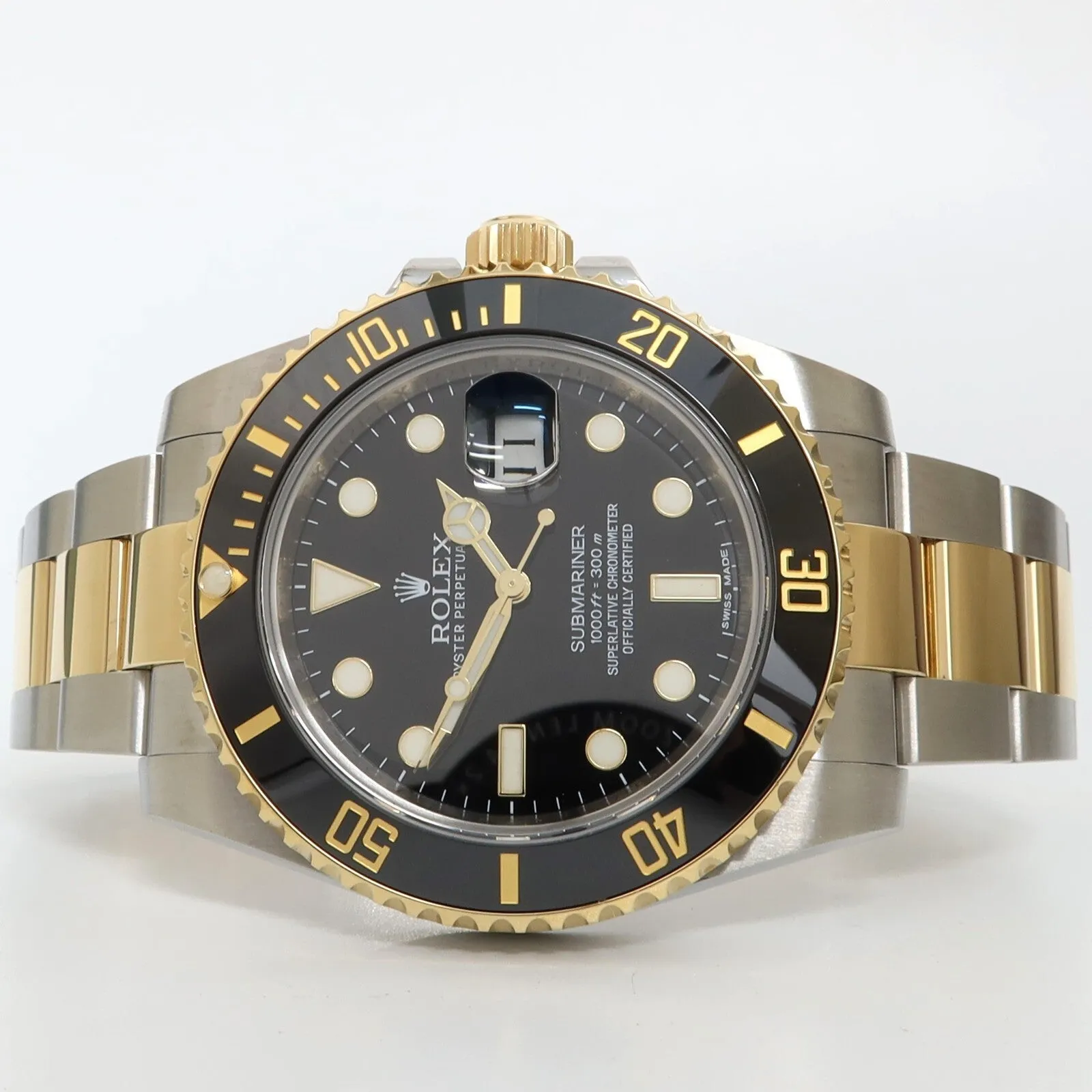 Rolex Submariner Date Black Dial 18k Yellow Gold & Stainless Steel 40MM 116613LN
