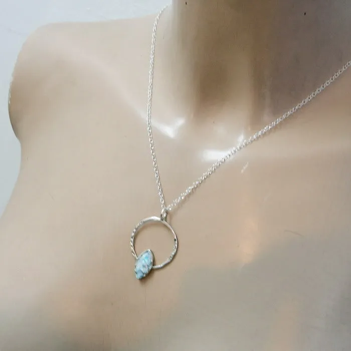 Roman Glass Pendant 925 Sterling Silver Handmade Hadar Designers (as 150277)
