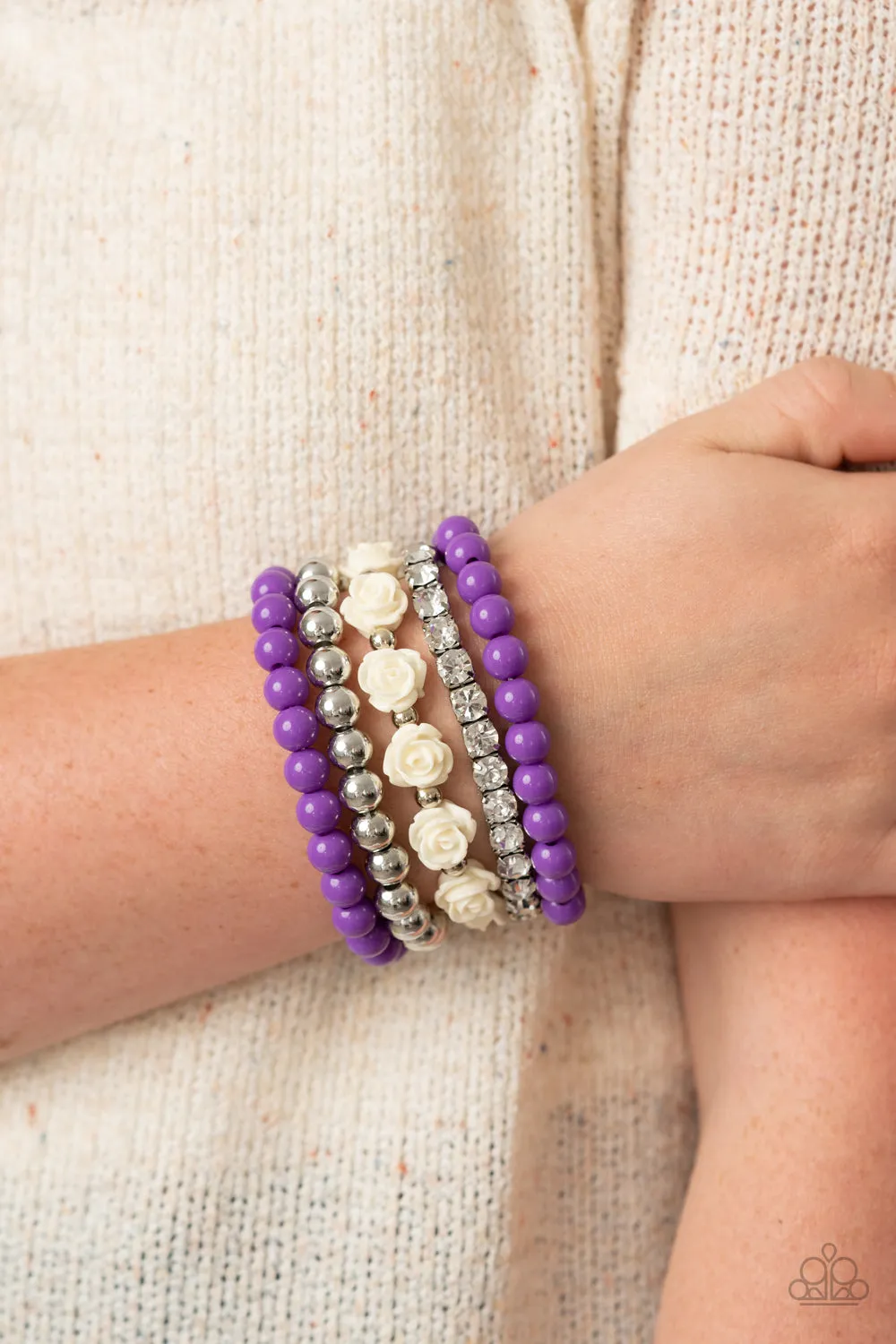 Rose Garden Glamour - Purple