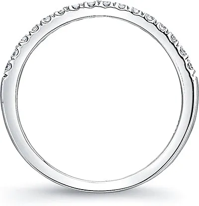 Round Brilliant Pave Diamond Band