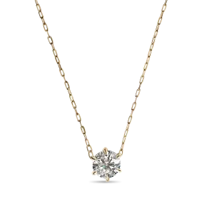 Round Diamond Solitaire Pendant