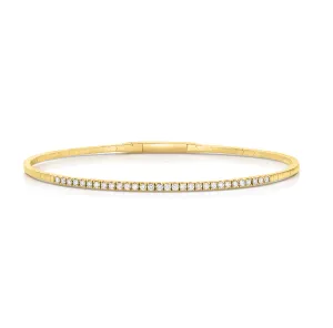 Sabel Collection Yellow Gold Diamond Bangle