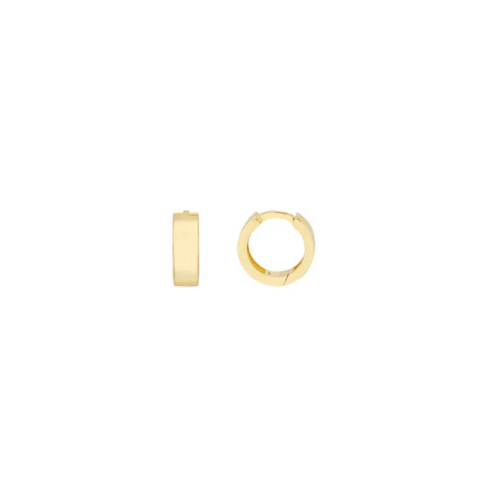 Sabel Everyday Collection 14K Yellow Gold Round Huggie Hoop Earrings