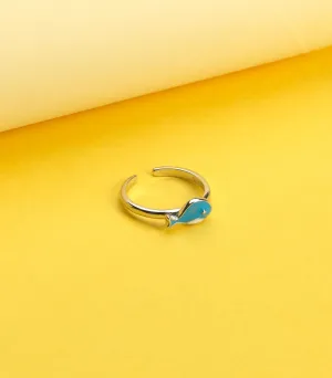 Shark Finger Ring (Silver)