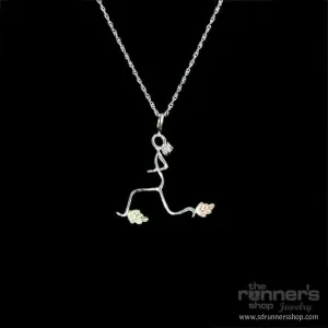 Silver "Iris" Runner w/ Black Hills Gold Necklace