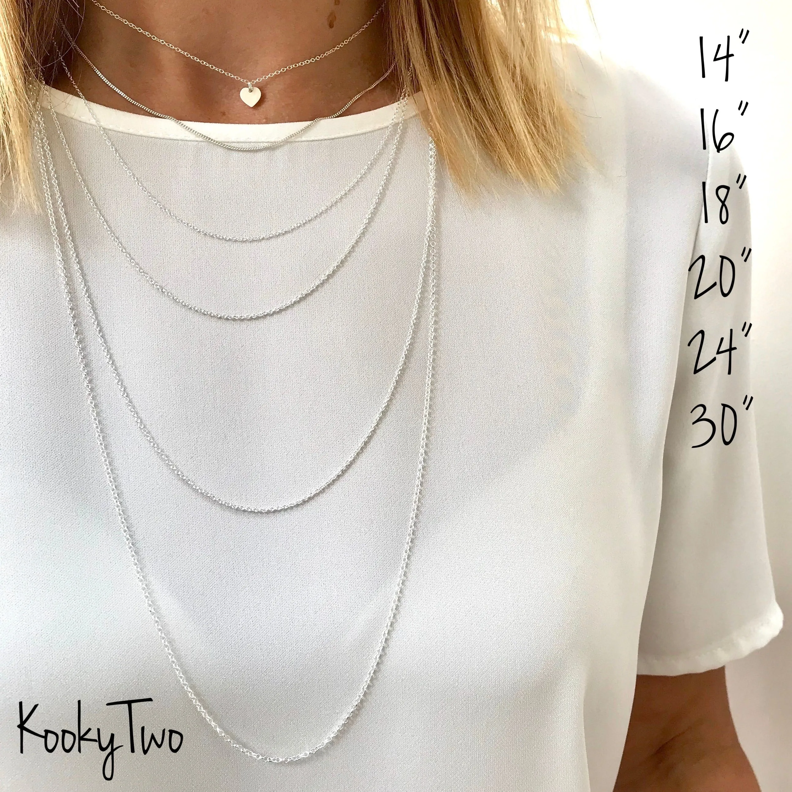 Silver Vertical Bar Necklace