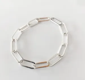 SILVER ZOE THICK BRACELET