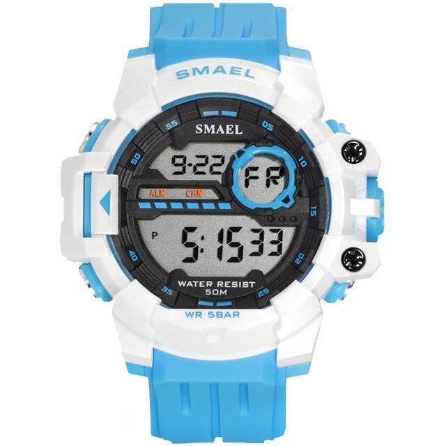 SMAEL Luxury Brand Mens Sports Watches Digital LED Military Watch Men Fashion Casual Electronics Wristwatches Hot Clock Male