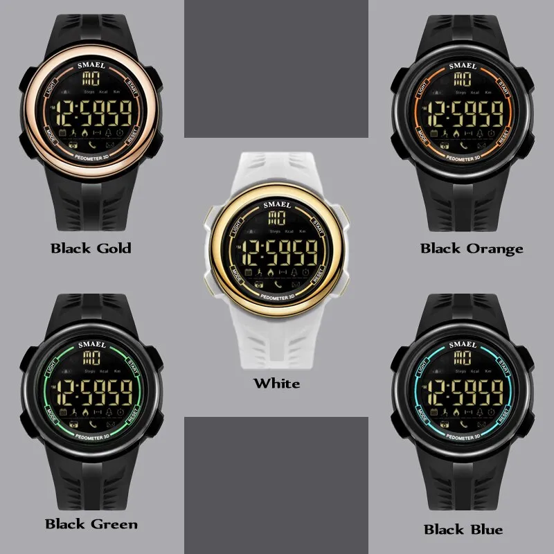 SMAEL Men Sport Watch Top Luxury Brand Digital Spor Watches Male Chronograph Clock LED Display Electronic Wrist Watch for Man