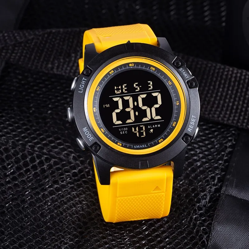 SMAEL Outdoor Sport Watches Waterproof Digital Watch For Men Fashion Led Light Stopwatch Multifunction Wrist Watch Men&#39;s Clock