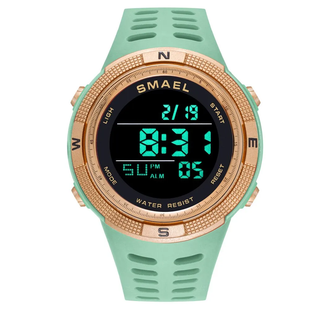 SMAEL Watch Men Outdoor Sport Chrono Digital Wristwatch Timer Waterproof Military Army Mens Watches LED Display Electronic Clock