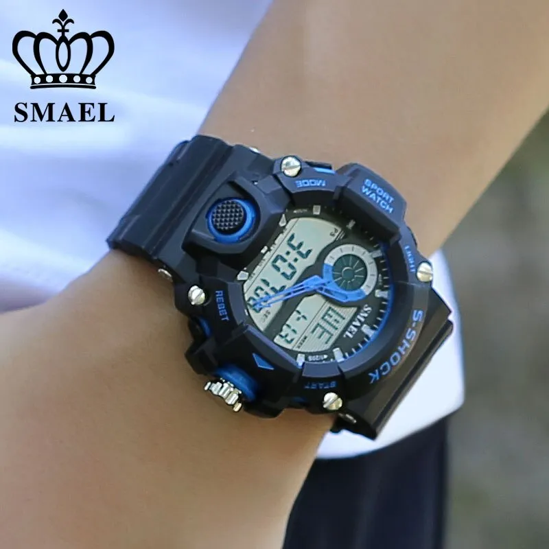 SMAEL Watches Men Military Army Watch Led Digital Mens Sports Wristwatch Male Gift Analog Shock Watch Relogio Masculino Reloj