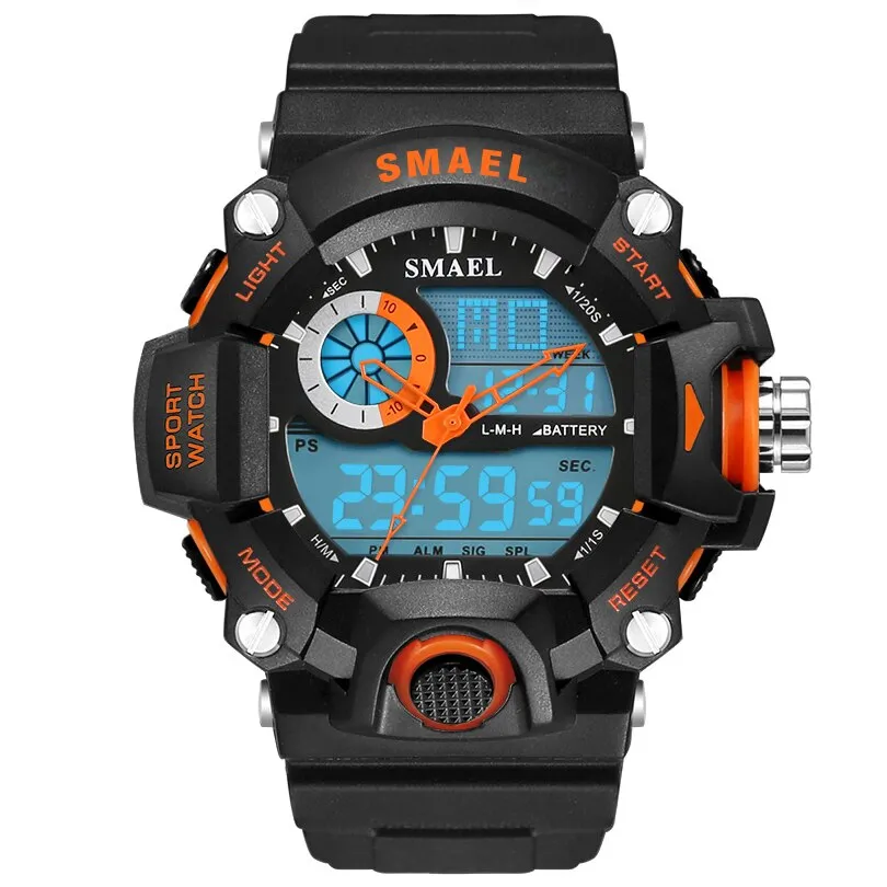 SMAEL Watches Men Military Army Watch Led Digital Mens Sports Wristwatch Male Gift Analog Shock Watch Relogio Masculino Reloj