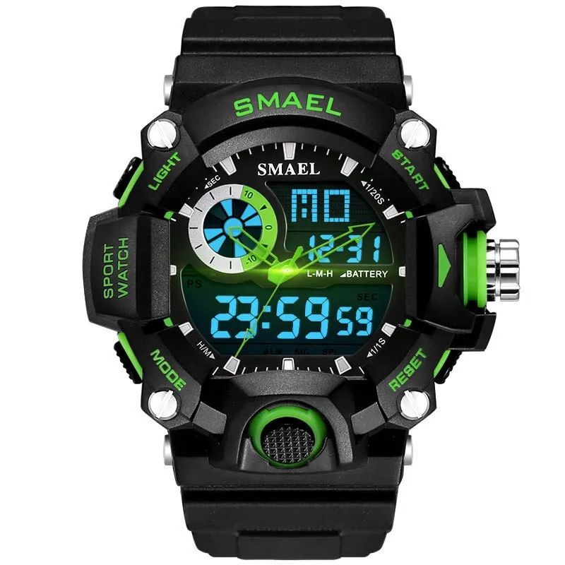 SMAEL Watches Men Military Army Watch Led Digital Mens Sports Wristwatch Male Gift Analog Shock Watch Relogio Masculino Reloj