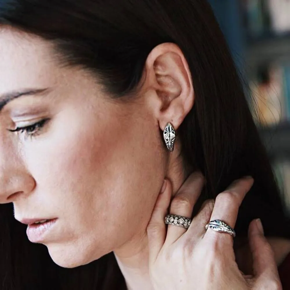 Snake Hoop Earrings