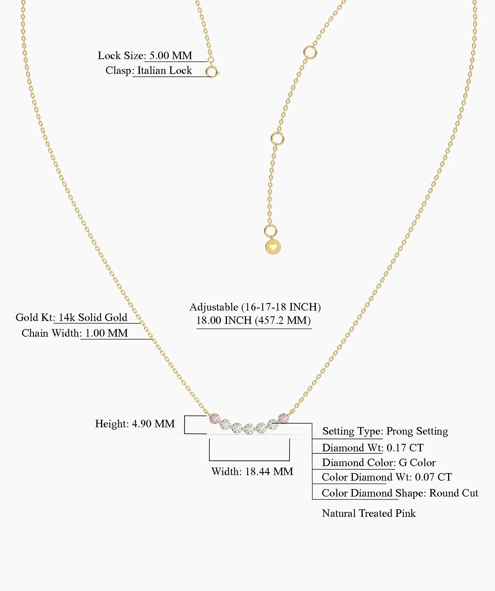 Soft Glow Curved Bar Necklace
