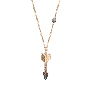 Solitaire Arrow Necklace
