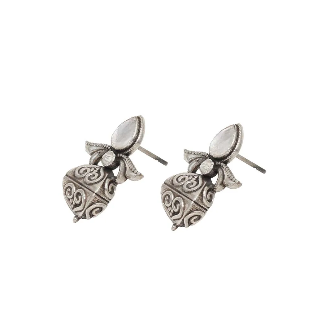 Sophisticated Simplicity: Sangeeta Boochra Silver Handcrafted Studs