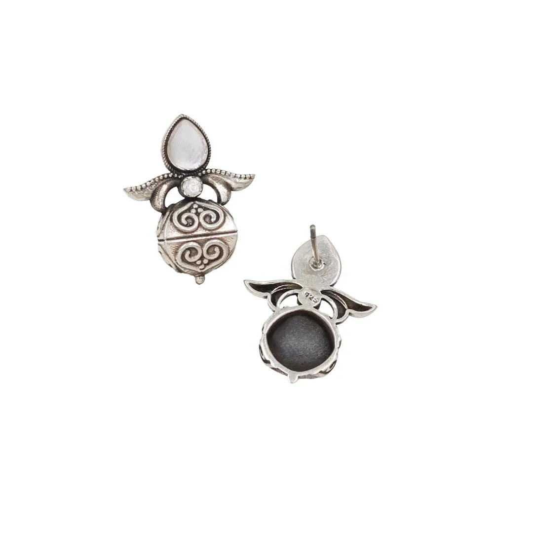 Sophisticated Simplicity: Sangeeta Boochra Silver Handcrafted Studs