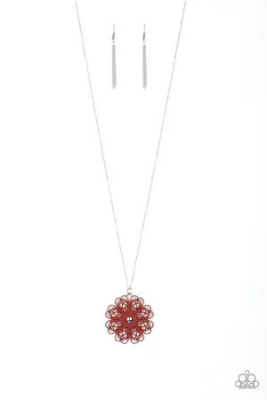 Spin Your PINWHEELS Red Paparazzi Necklace
