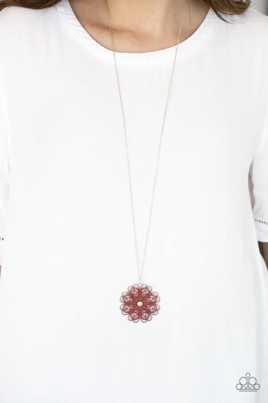 Spin Your PINWHEELS Red Paparazzi Necklace