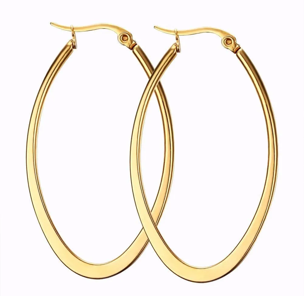 Stainless Steel Hoop Earrings