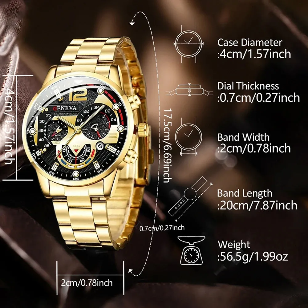 Stainless Steel Luxury Quartz Watches