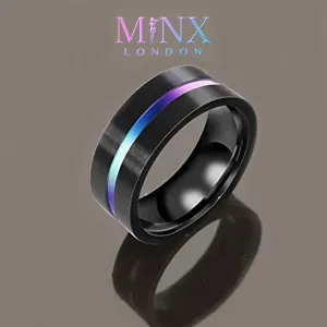 Stainless Steel Ring | Mens Wedding Ring | Mens Stainless Steel Ring | Womens Black Ring | Wedding Band | Mens Ring | Wedding Ring | 8mm