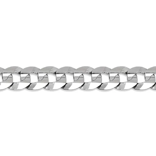 Sterling Silver (11mm) Curb Bracelet 8.5"