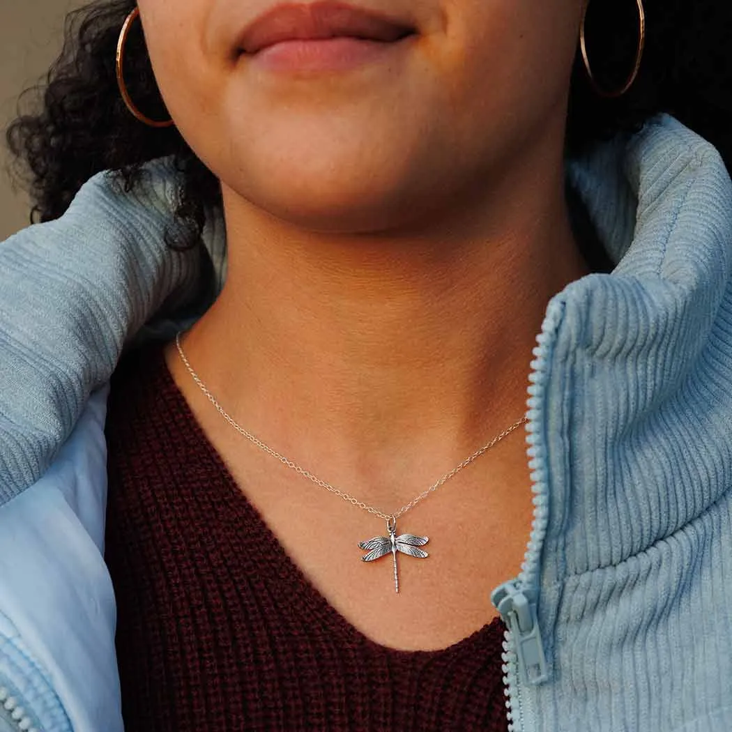 Sterling Silver Dragonfly Necklace